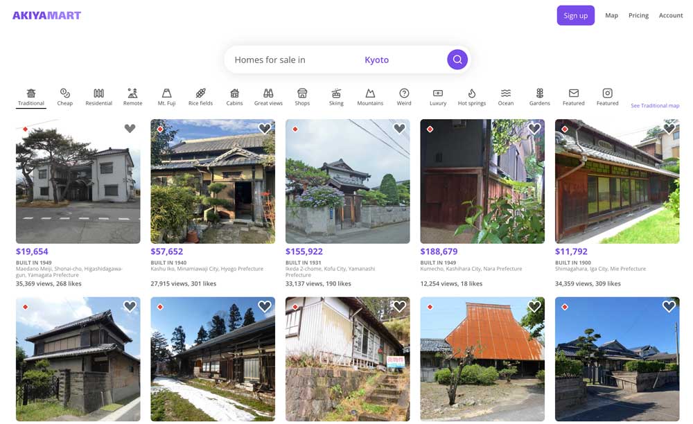 akiyamart landing page